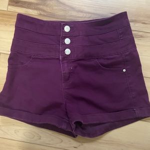 Tinseltown purple shorts